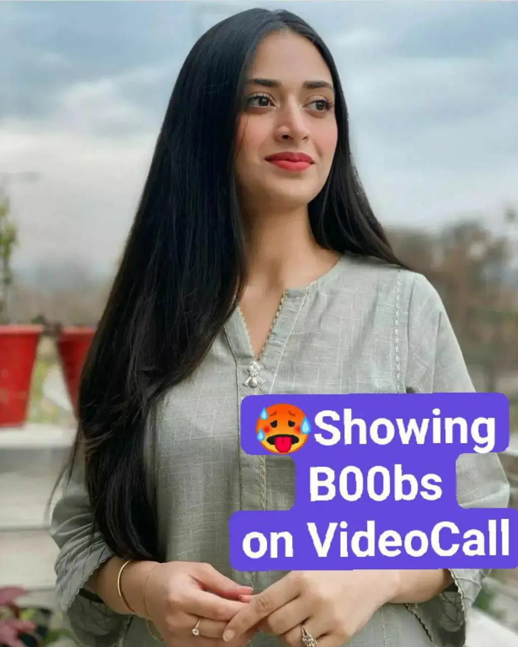 Beautifull girl showing boobs and fingering on video call